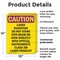 Signmission Radiation & Laser Sign, 14 in H x 10 in W, Plastic, Rectangle OS-2PACK-CR-P-1014-V-10240 - alternate 4